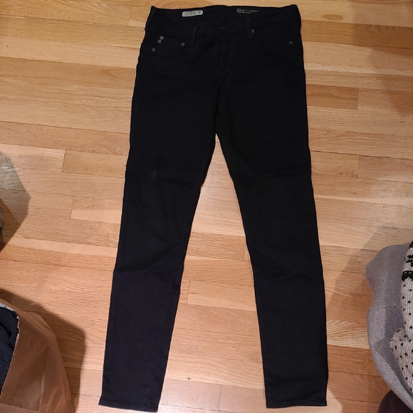 Ag Adriano Goldschmied Denim - Black Skinny Jeans